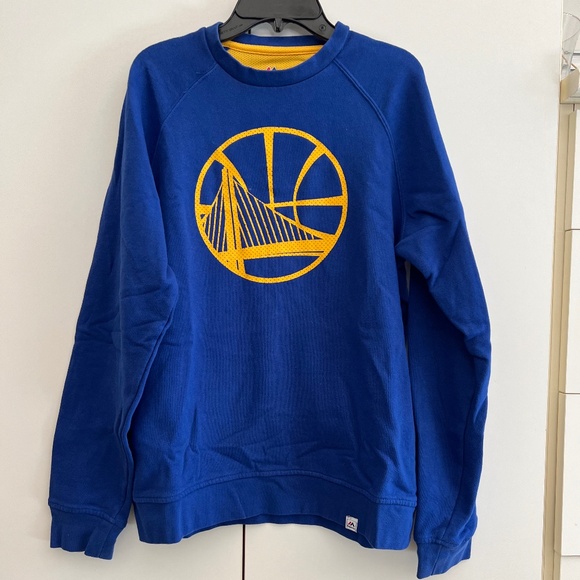 Majestic Other - Golden State Warriors- Women's Sweatshirt Size Small- Blue